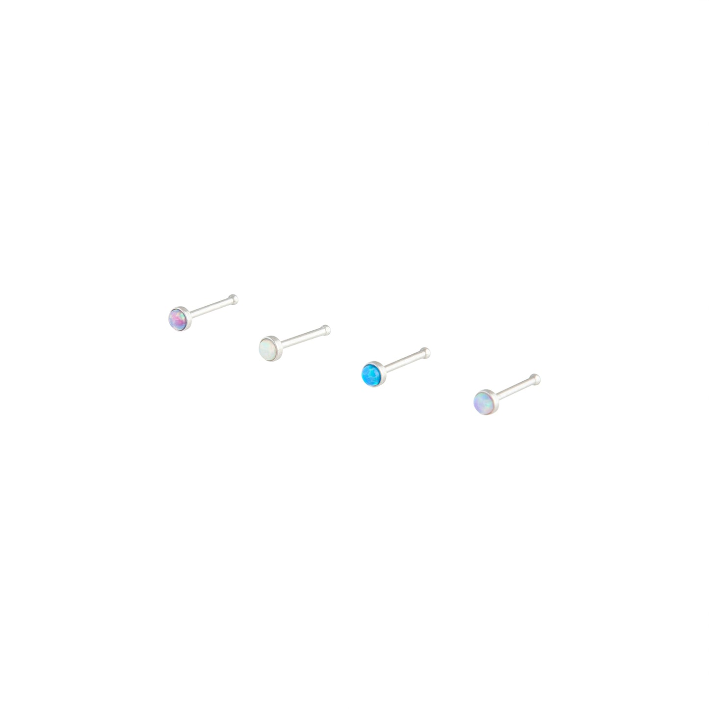 BOPK RH OPAL NOSE PIN 4PK