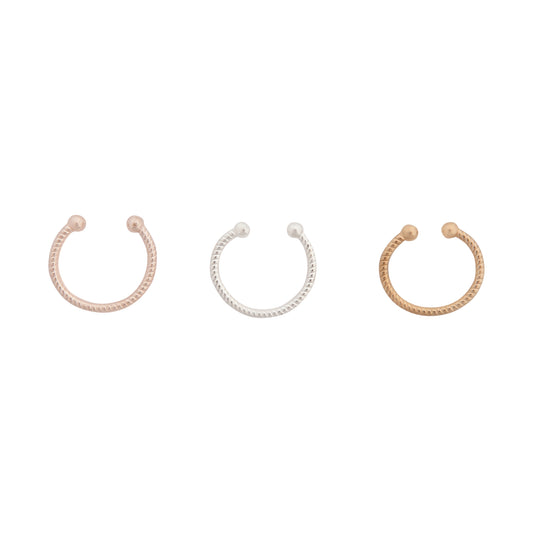 MIXED METAL DIACUT SEPTUM 3PACK