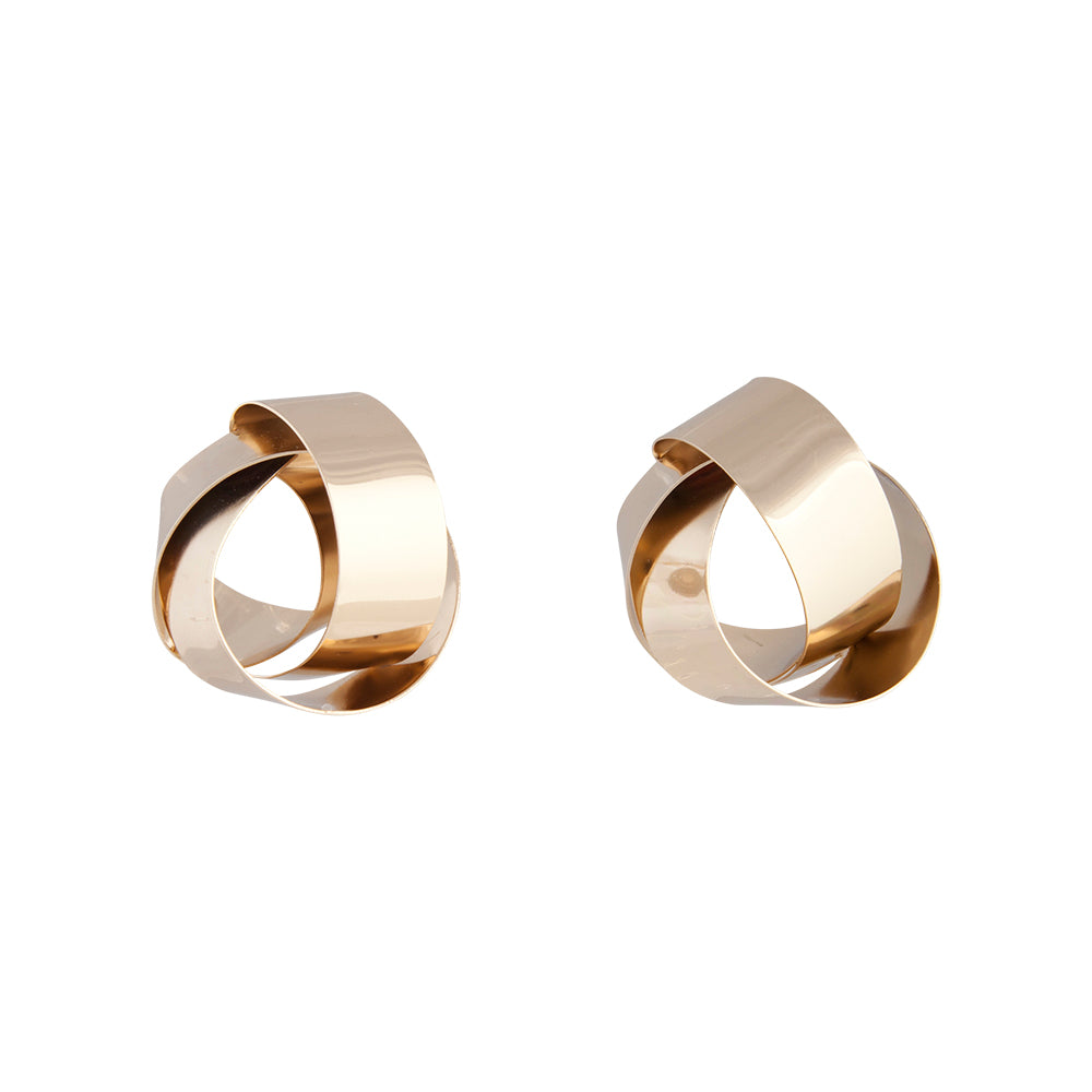 FGOLD SG STMNT KNOT STUD
