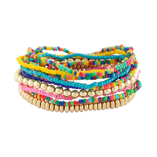 FGOLD SG SEED BEAD MISHMASH BL