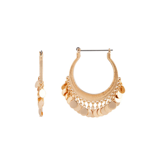 FGOLD SG ETHNIC JINGLE HOOP ER