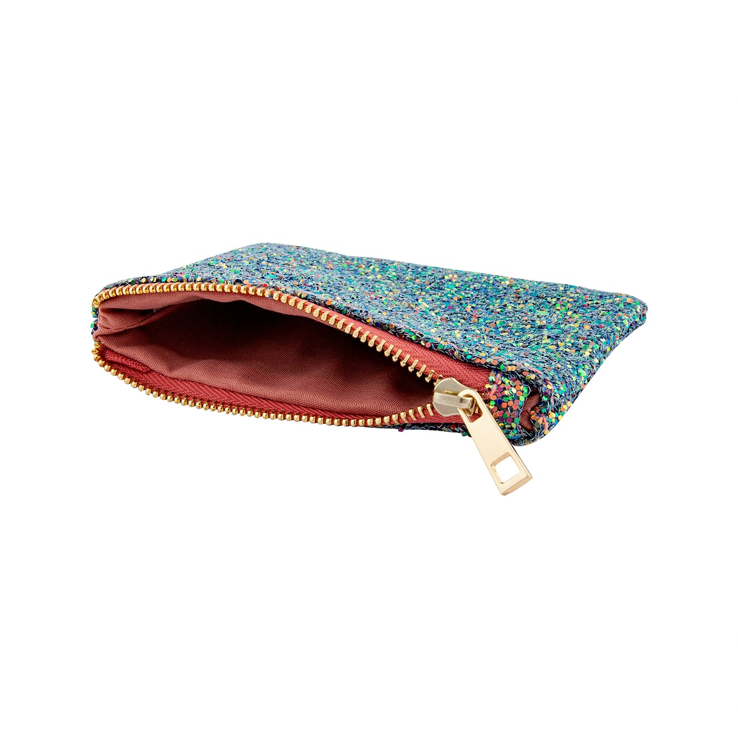 POS FB LT MLTI GLITTER POUCH