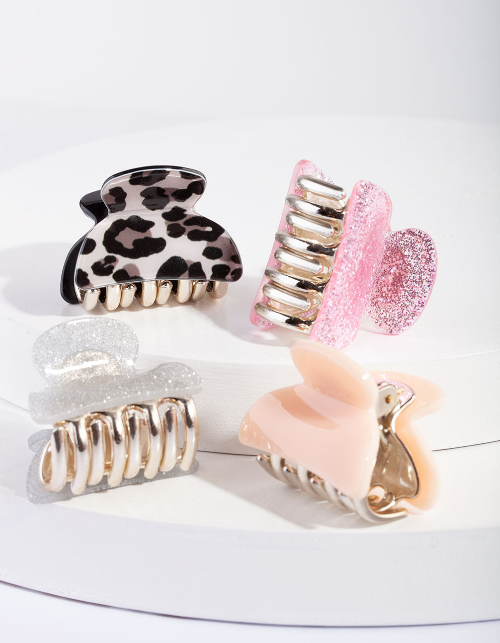 HESSN AC 4CM GLITR LEO 4PK CLW