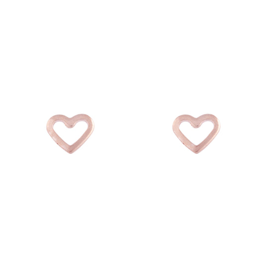 6F EAR RG OPEN HEART STUD ER