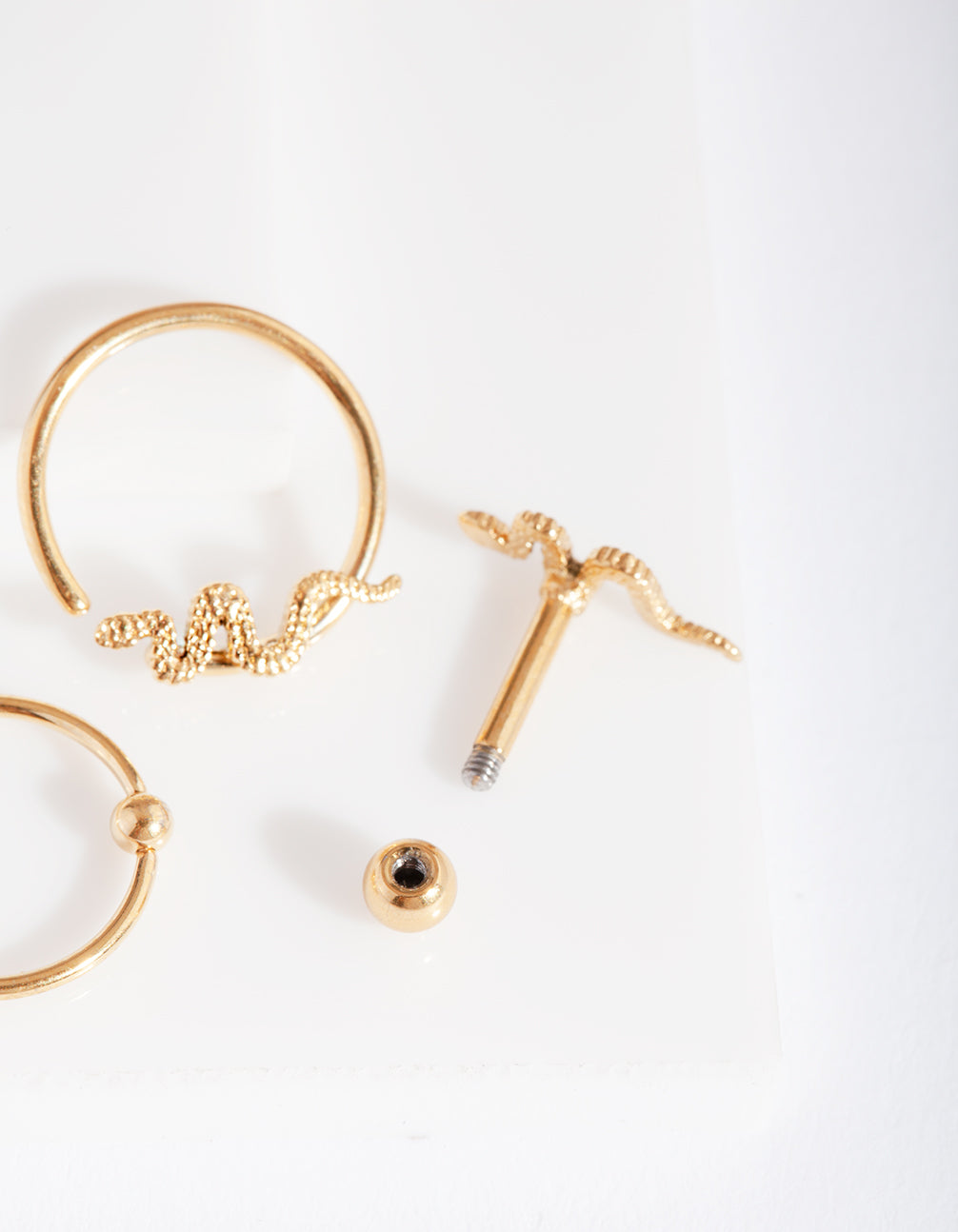 BOPK SRD SNAKE RING BRBLL 3PK