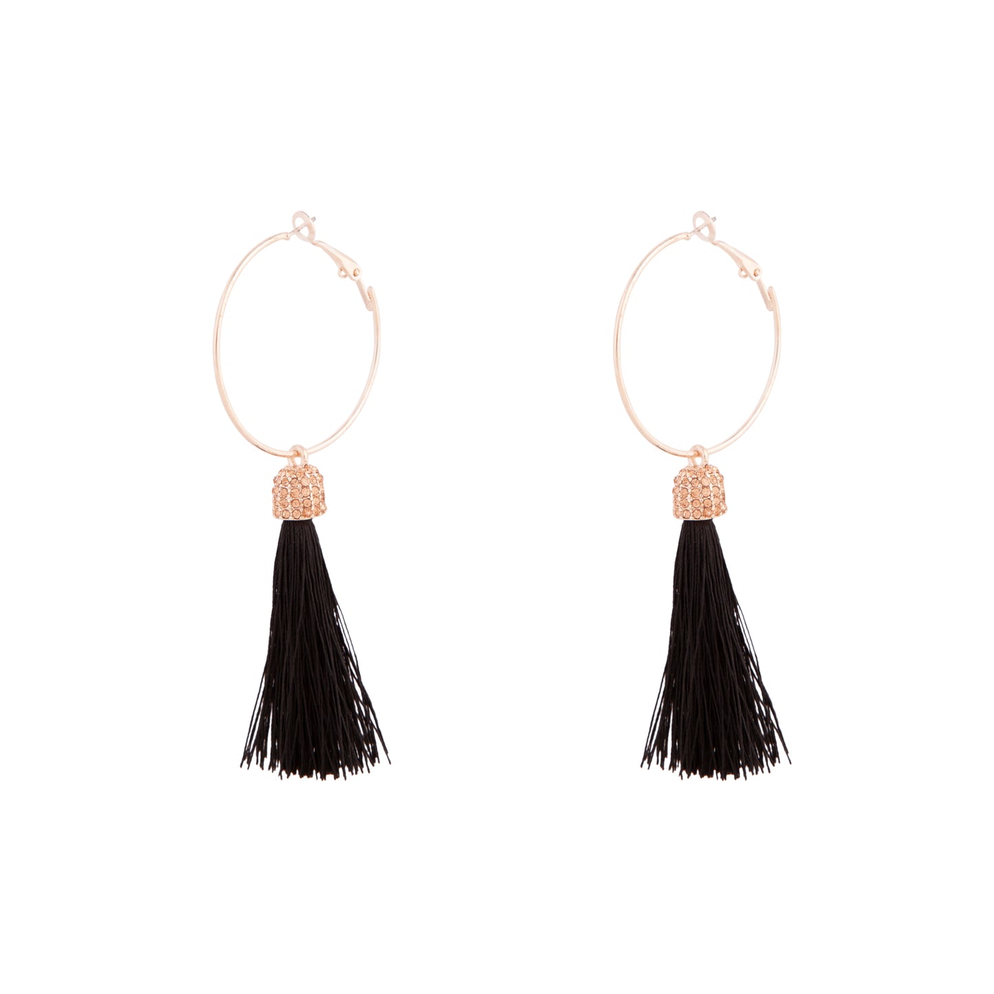 SILK RG HOOP PAVE TASL DP ER