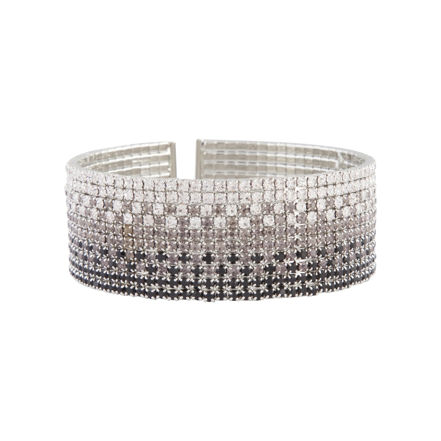 BLACK OMBRE DIAMANTE OPEN CUFF