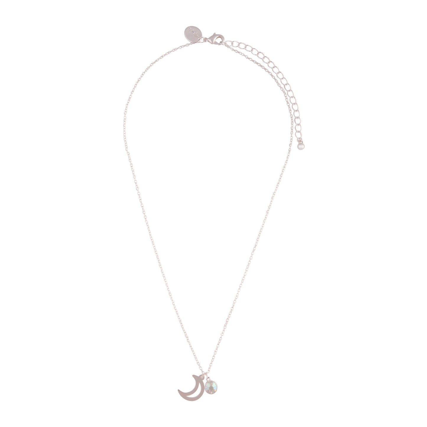 FEB19 SS MOON & STONE CHARM NK