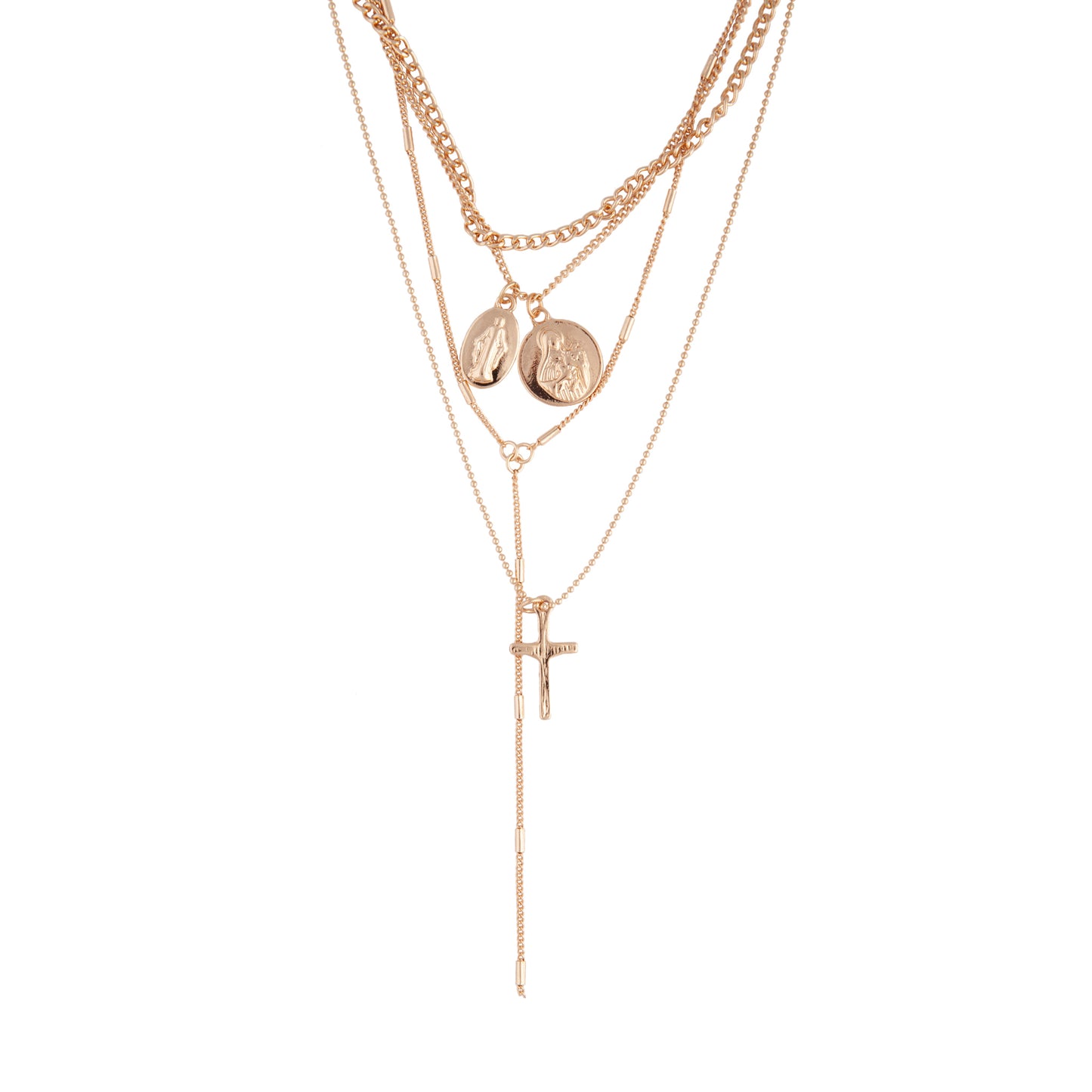 GESS SG Y-NECK LAYERED NK@