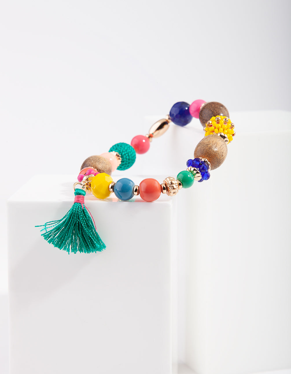 FGOLD WD & BEAD STRETCH BL