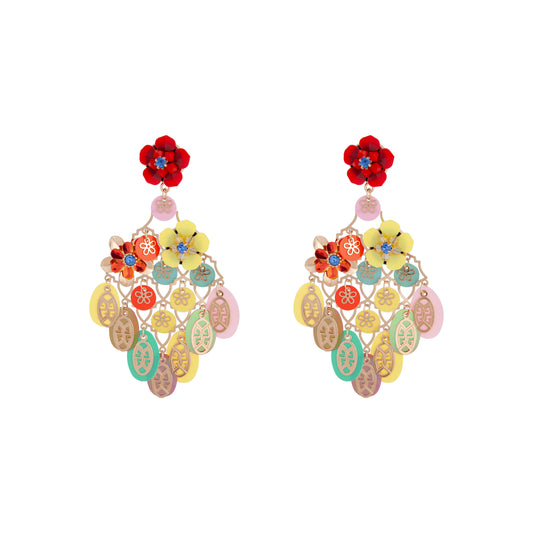 RED SG LATTICE SEQUIN ER