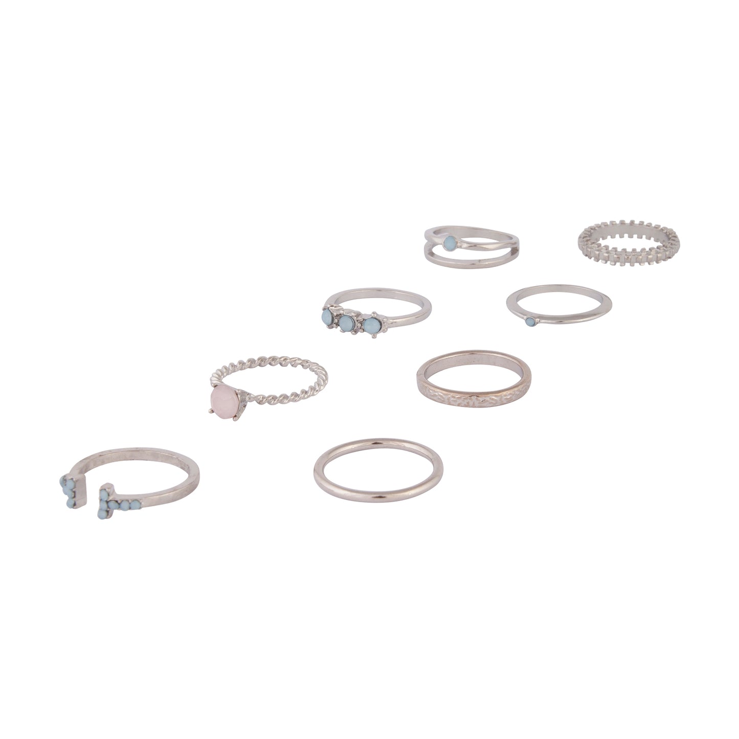 PASTEL STONE RING PACK