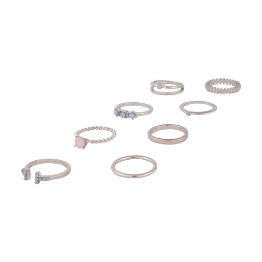 PASTEL STONE RING PACK