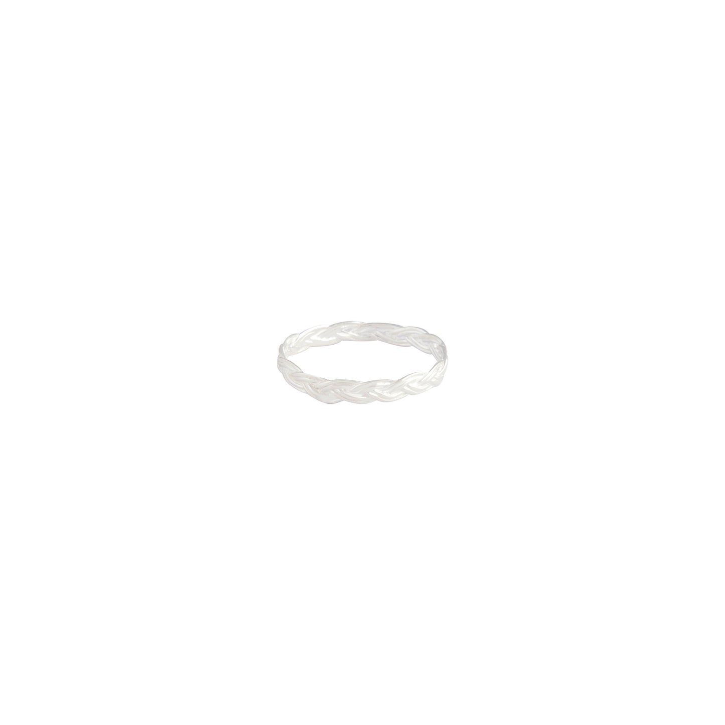 STERLING SILVER PLAITED BAND RING