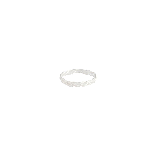 STERLING SILVER PLAITED BAND RING