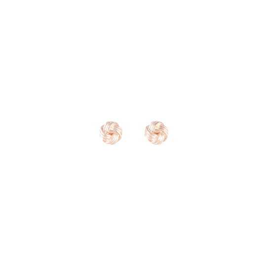 6F EAR RG TEXT KNOT STUD ER