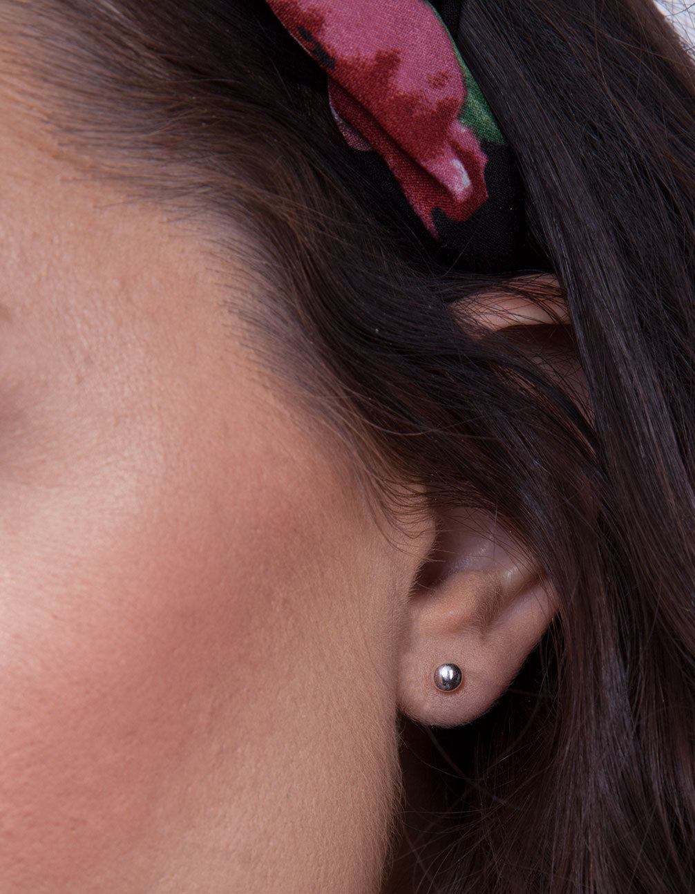 4MM STERLING SILVER BALL STUD EARRING