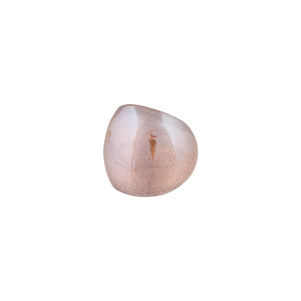 BRONZE GLITTER DOME RING
