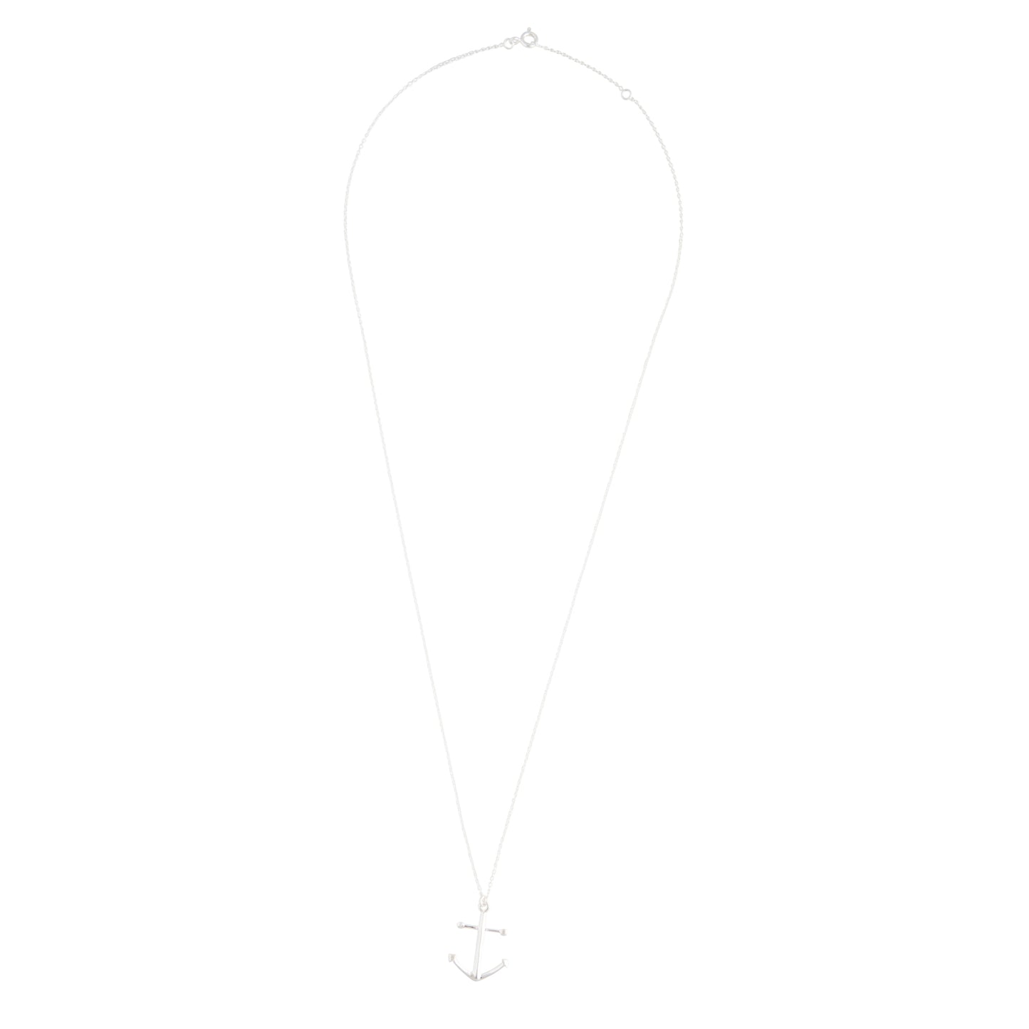 MENS ST ANCHOR NECKLACE