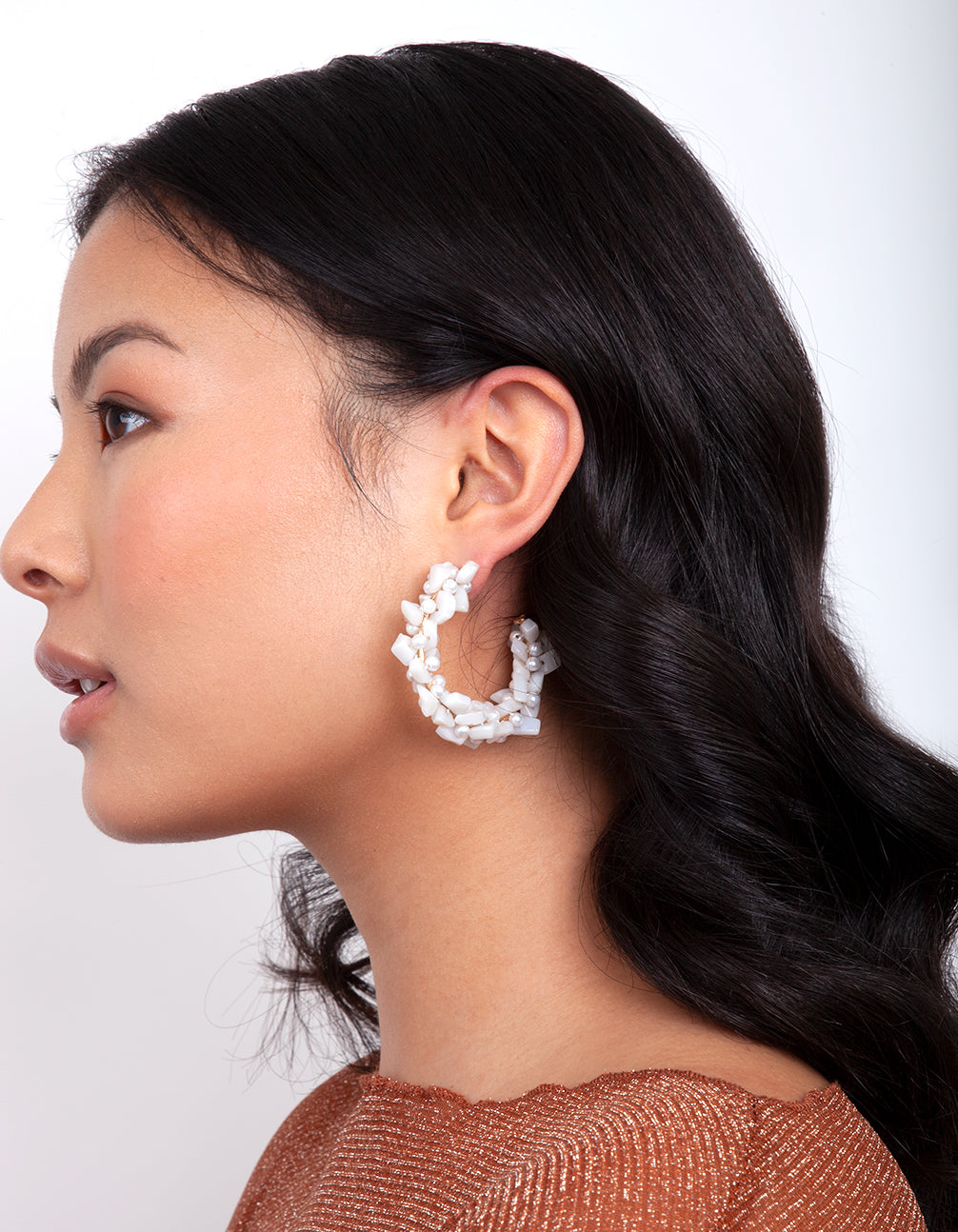 ERST SG STONE CHIP HOOP ER