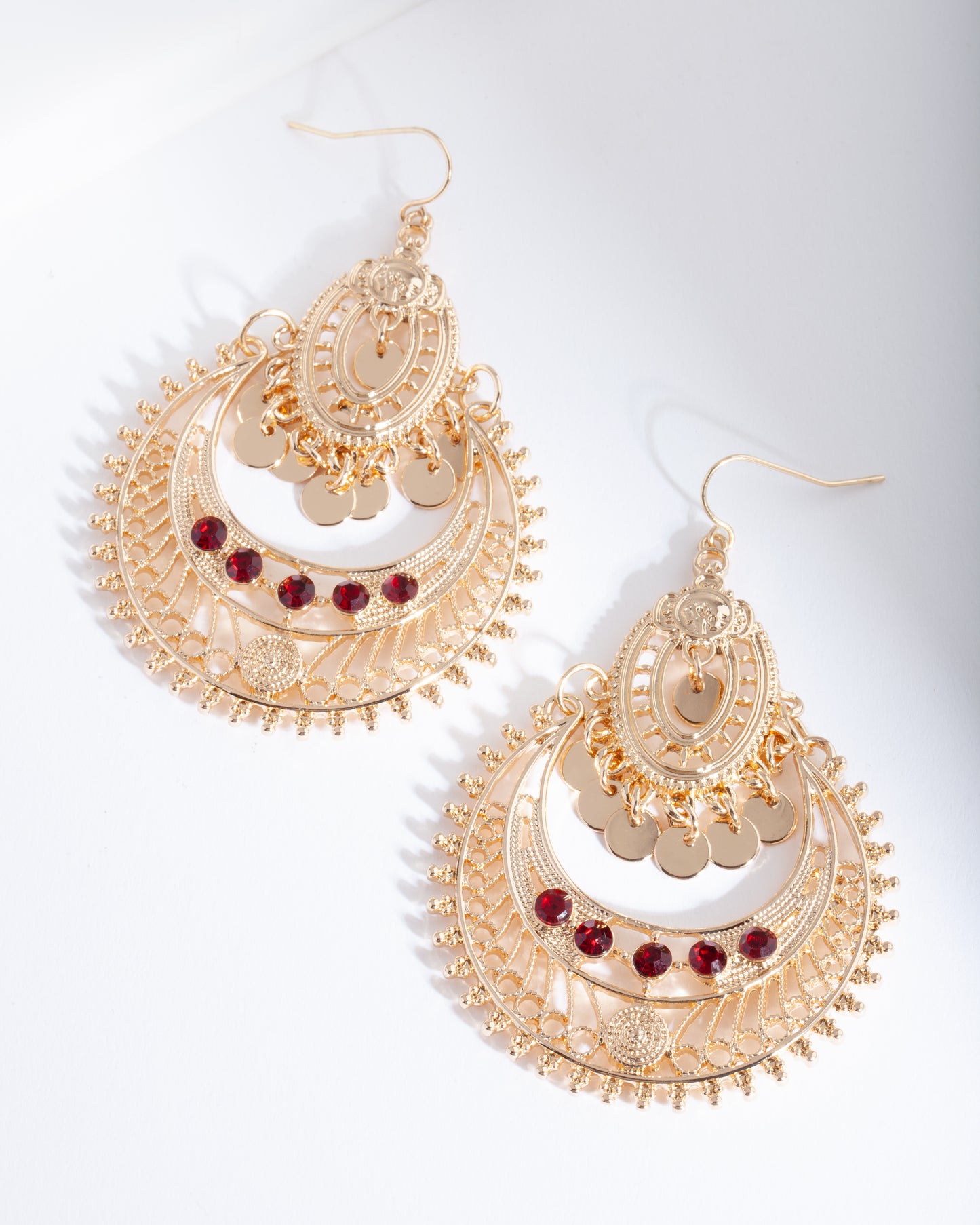 RED DISC TASSEL & CUTOUT ER