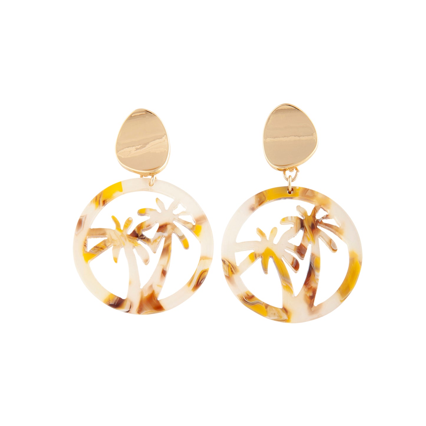 YLW AC PALM TREE CIRCLE ER