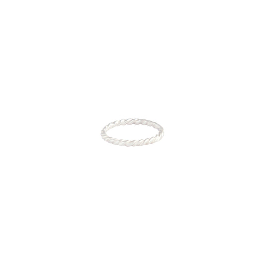 STERLING SILVER TWIST BAND RING