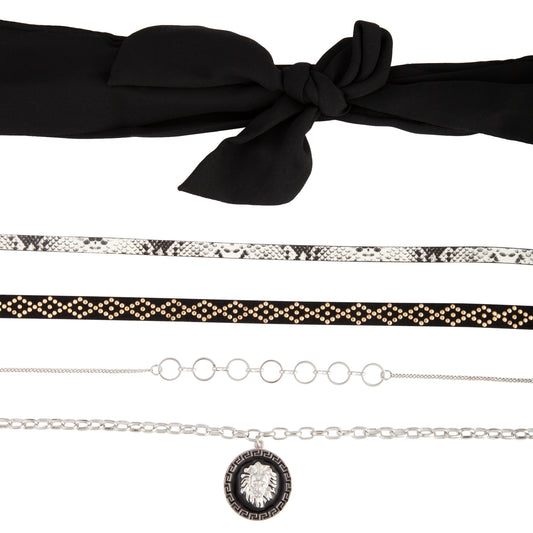 CHKR RH BLCK NECKTIE CHKR PK