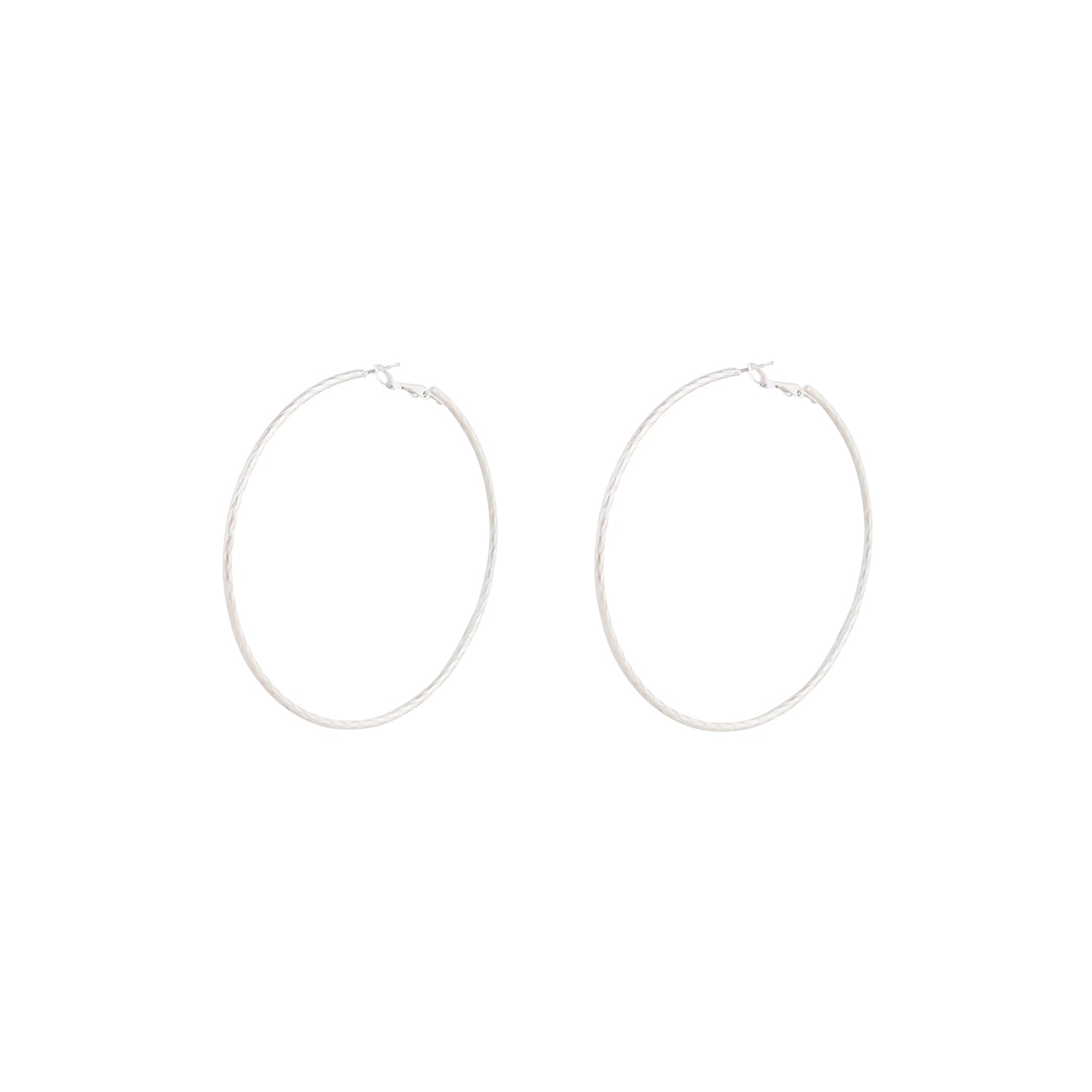 JUL17A SS TWISTY 75MM HOOP ER
