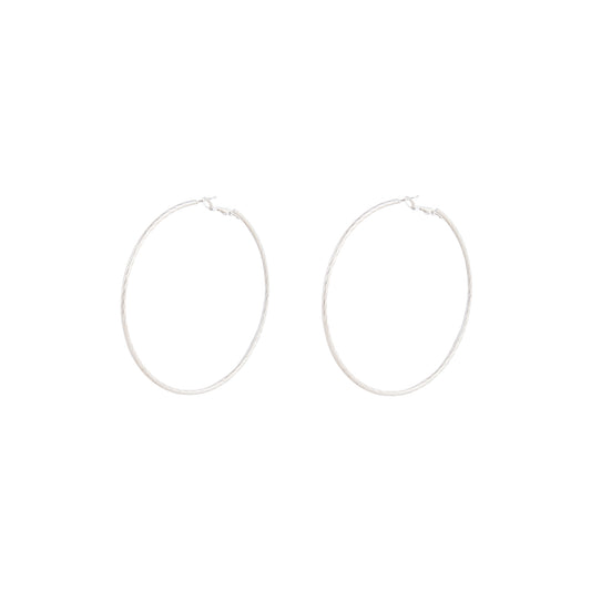 JUL17A SS TWISTY 75MM HOOP ER