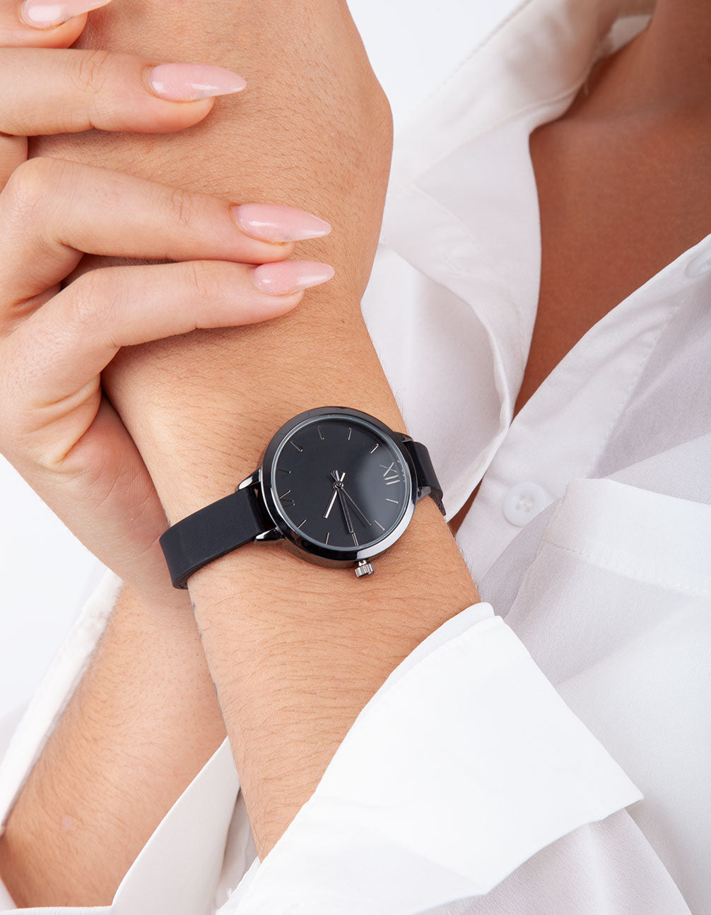WPOP PLAIN SKINNY STRAP WATCH