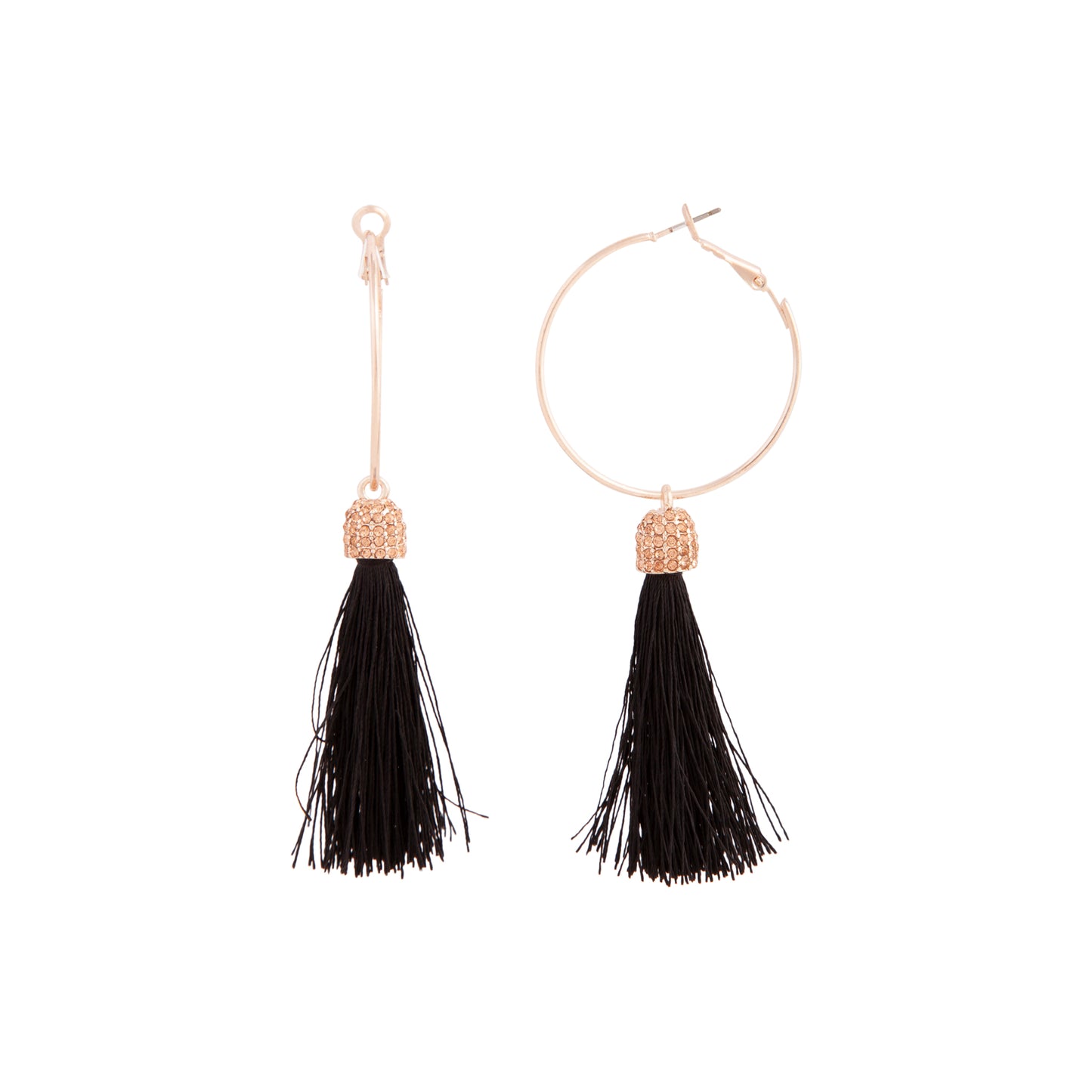 SILK RG HOOP PAVE TASL DP ER